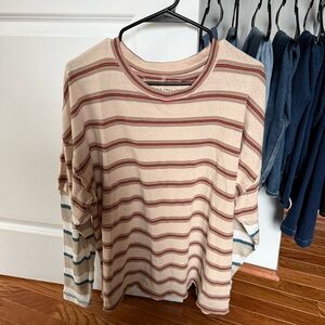Free People striped long-sleeve tee